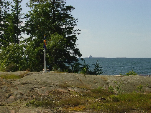 2004_Alandflagge und Fähre